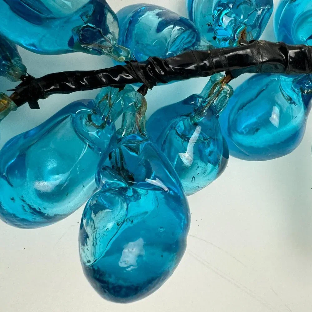 RARE Vintage ART Blue Glass 